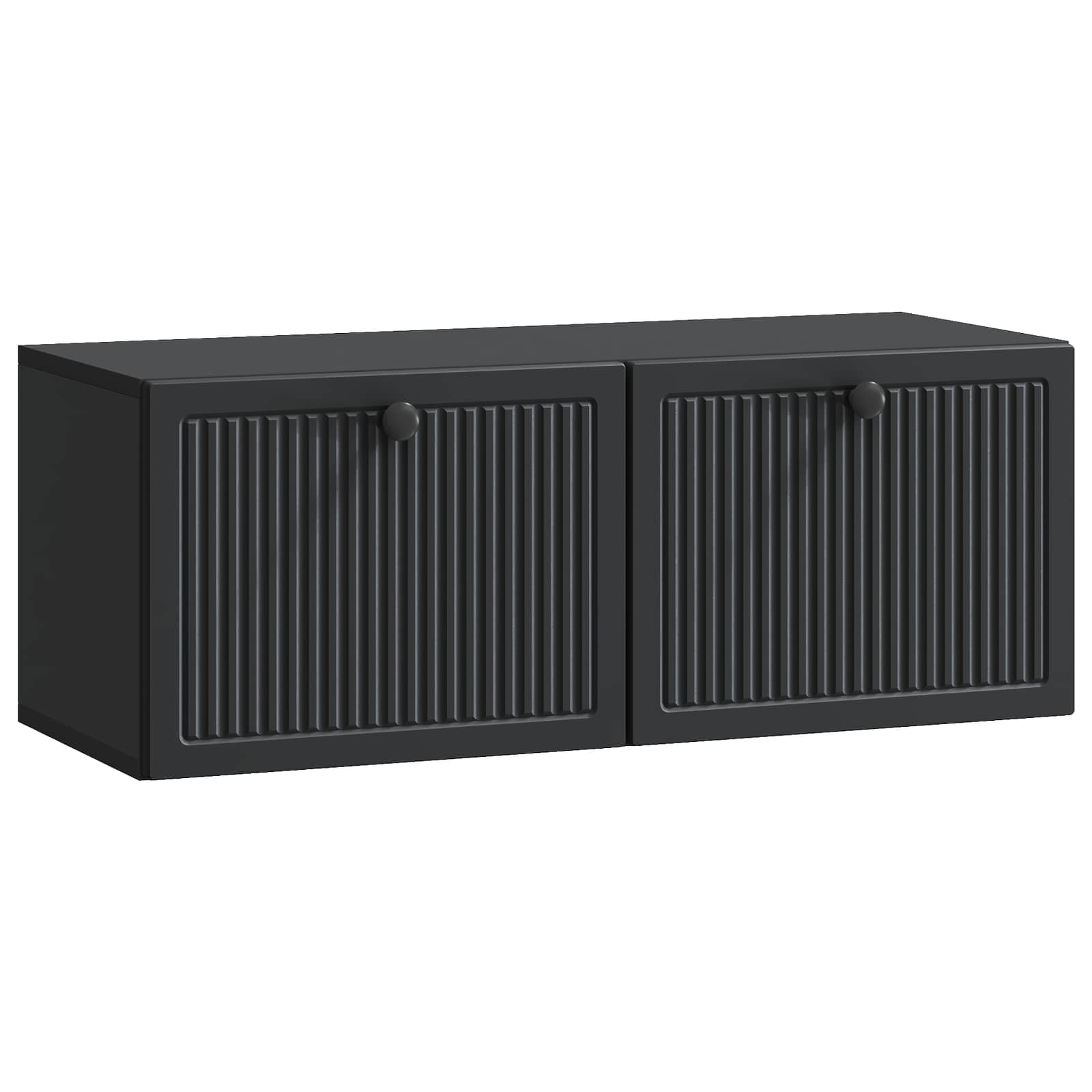 Mobile Porta TV da Muro Nero 78,5 x 31 x 30 cm | homemem39