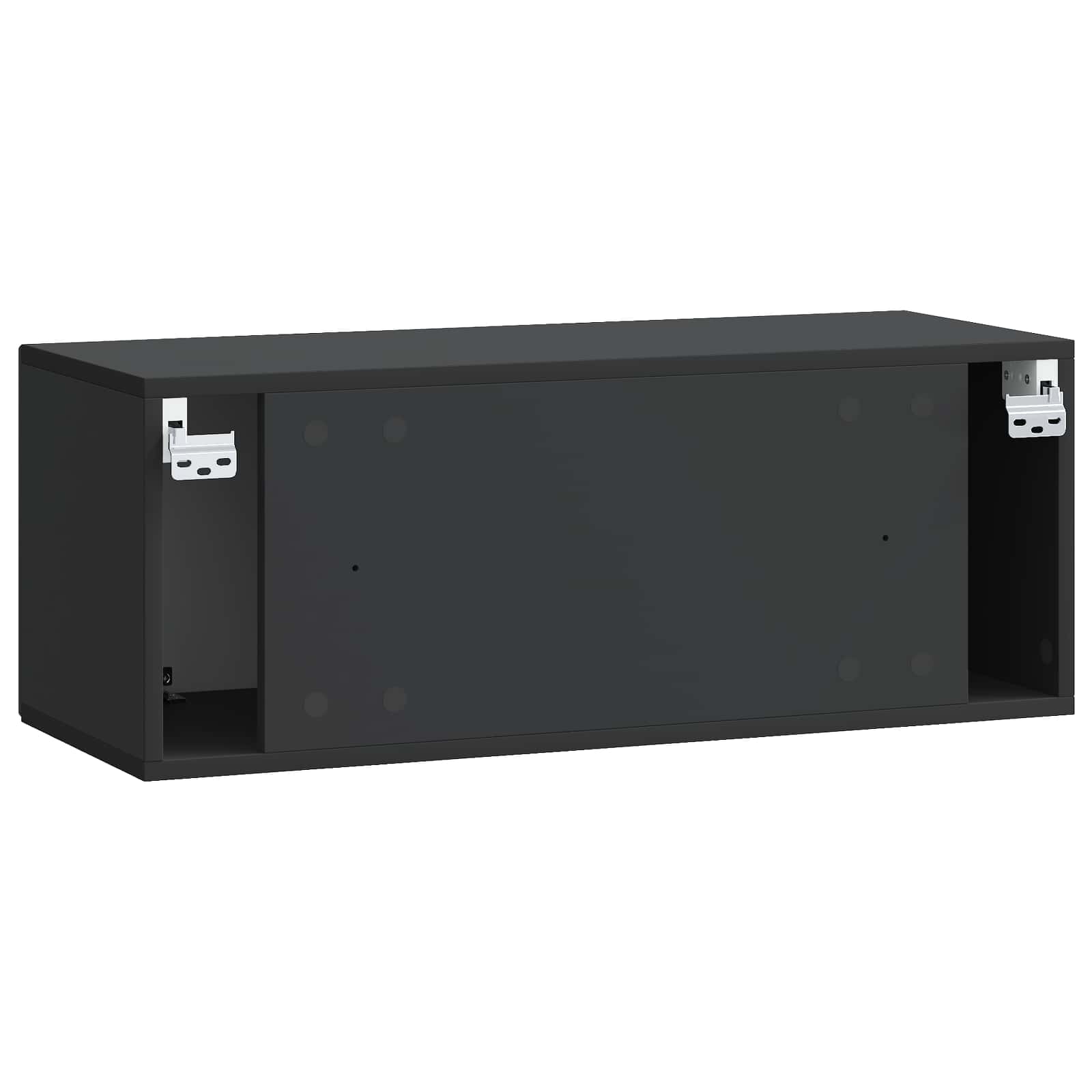 Mobile Porta TV da Muro Nero 78,5 x 31 x 30 cm | homemem39