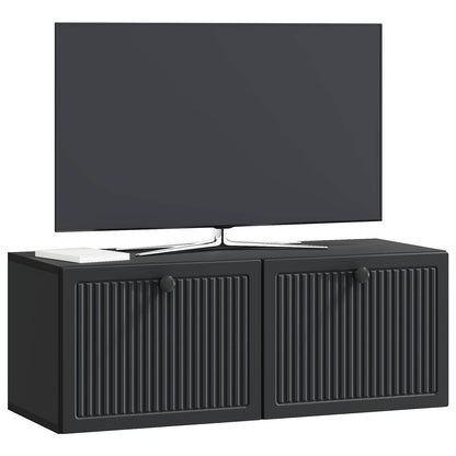 Mobile Porta TV da Muro Nero 78,5 x 31 x 30 cm
