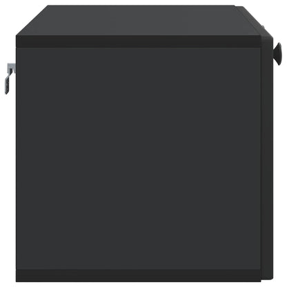 Mobile Porta TV da Muro Nero 78,5 x 31 x 30 cm