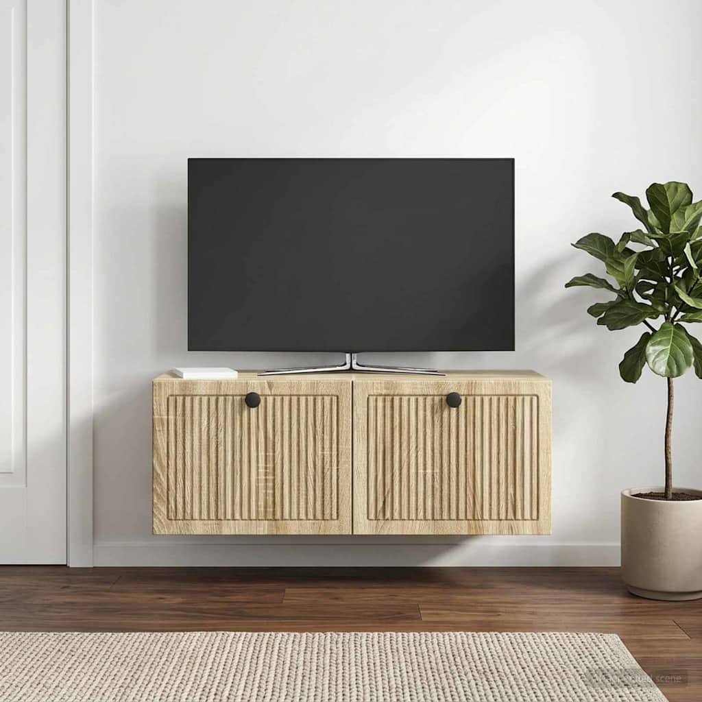 Mobile Porta TV da Muro Rovere Sonoma 78,5 x 31 x 30 cm