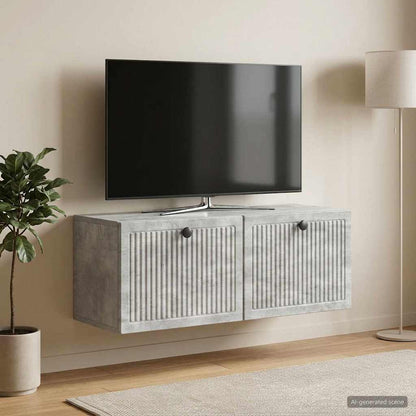 Mobile Porta TV da Muro Grigio Cemento 78,5 x 31 x 30 cm