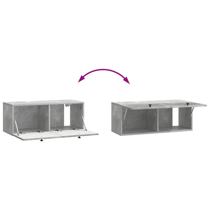 Mobile Porta TV da Muro Grigio Cemento 78,5 x 31 x 30 cm