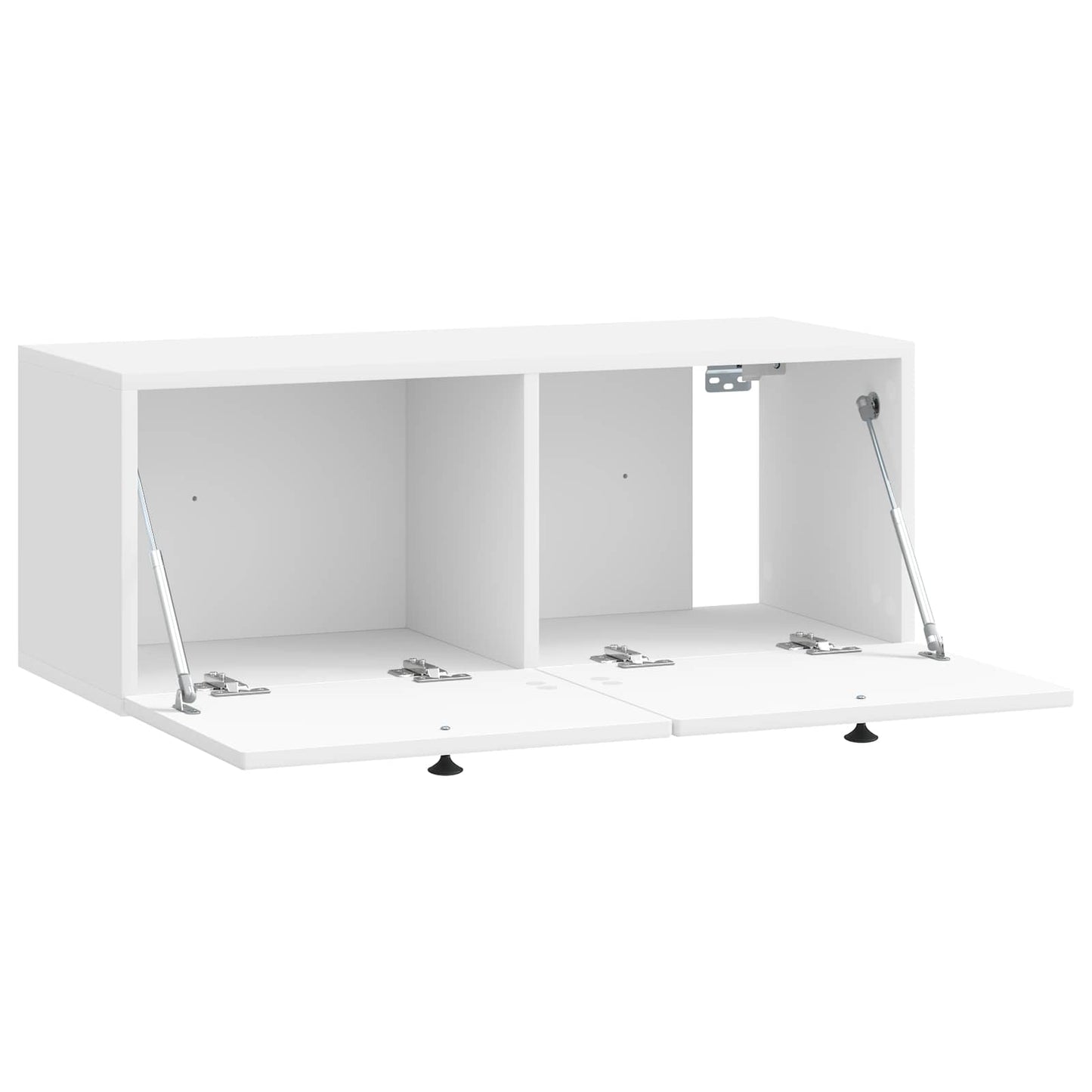 Mobile Porta TV da Muro Bianco Lucido 78,5 x 31 x 30 cm | homemem39