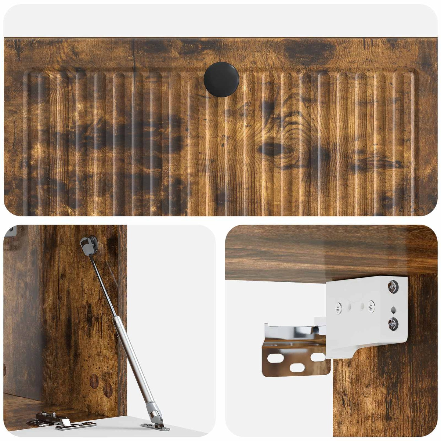 Mobile Porta TV da Muro Rovere Fumo 78,5 x 31 x 30 cm | homemem39