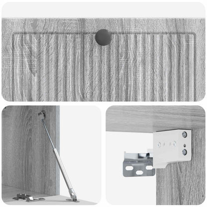 Mobile Porta TV da Muro Grigio Sonoma 78,5 x 31 x 30 cm | homemem39