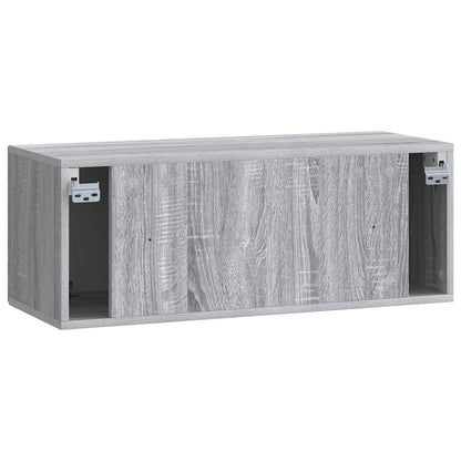 Mobile Porta TV da Muro Grigio Sonoma 78,5 x 31 x 30 cm | homemem39