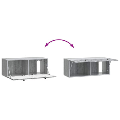Mobile Porta TV da Muro Grigio Sonoma 78,5 x 31 x 30 cm | homemem39