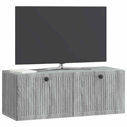 Mobile Porta TV da Muro Grigio Sonoma 78,5 x 31 x 30 cm | homemem39