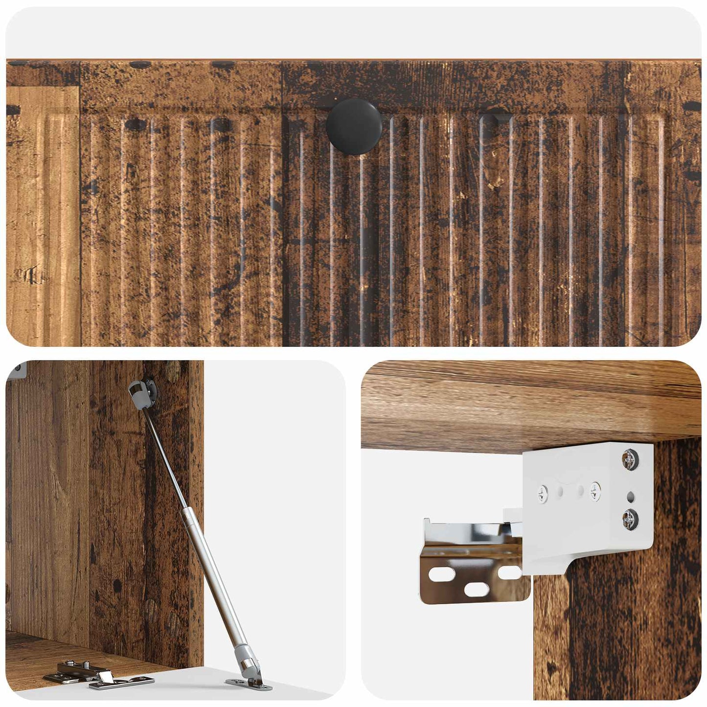 Mobile Porta TV da Muro Legno antico 78,5 x 31 x 30 cm