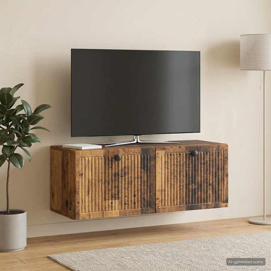 Mobile Porta TV da Muro Legno antico 78,5 x 31 x 30 cm