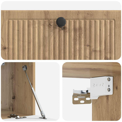 Mobile Porta TV da Muro Rovere Artigianale 78,5 x 31 x 30 cm | homemem39