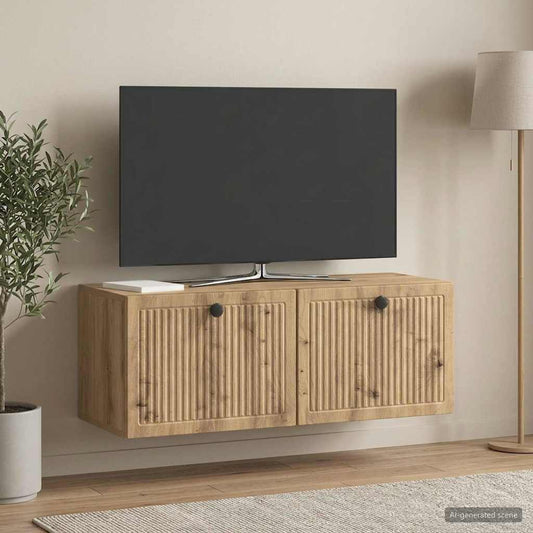 Mobile Porta TV da Muro Rovere Artigianale 78,5 x 31 x 30 cm