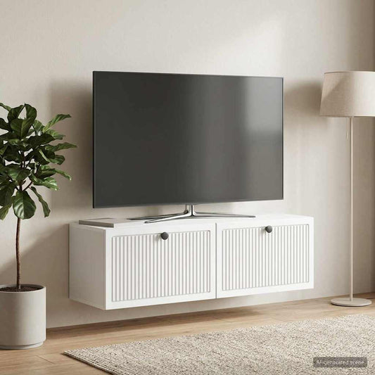 Mobile Porta TV da Muro Bianco 98 x 31 x 30 cm | homemem39