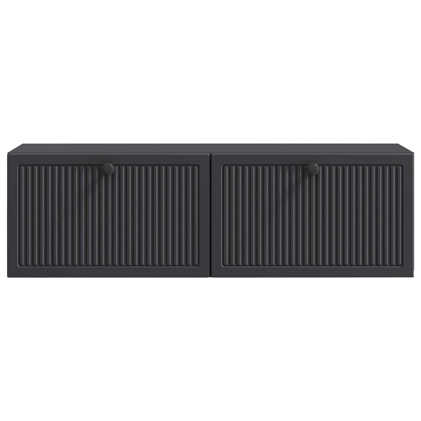 Mobile Porta TV da Muro Montaggio a parete Nero 98 x 31 x 30 cm | homemem39