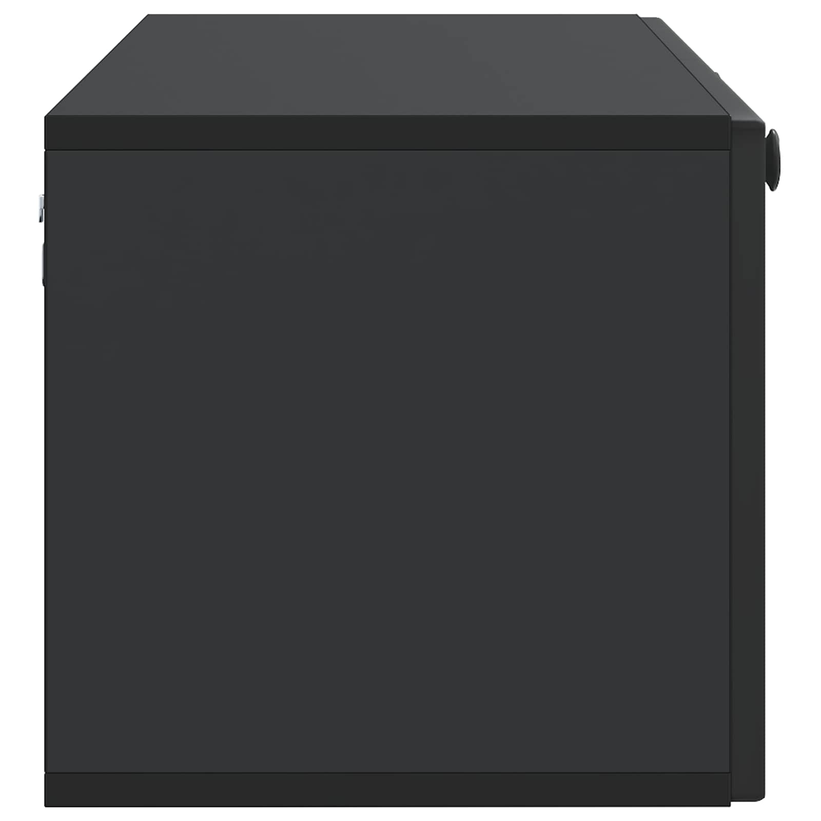 Mobile Porta TV da Muro Montaggio a parete Nero 98 x 31 x 30 cm | homemem39