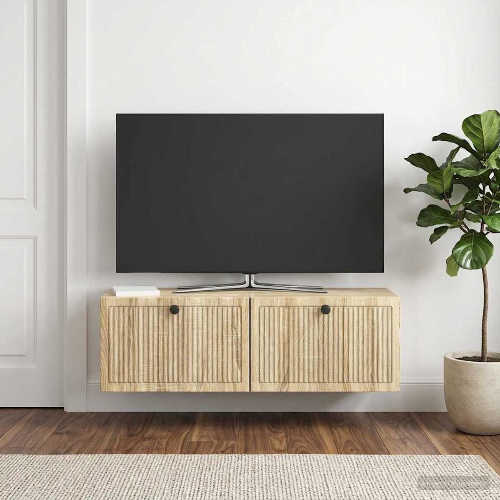Mobile Porta TV da Muro Rovere Sonoma 98 x 31 x 30 cm