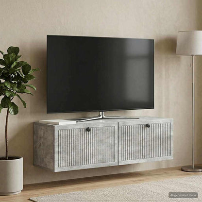 Mobile Porta TV da Muro Grigio Cemento 98 x 31 x 30 cm