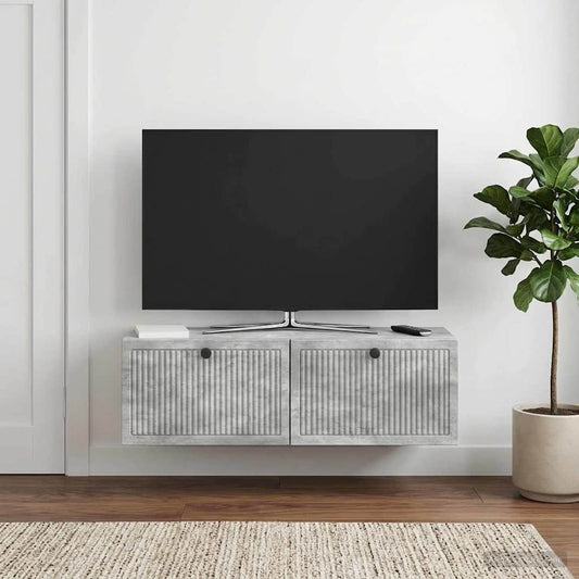 Mobile Porta TV da Muro Grigio Cemento 98 x 31 x 30 cm - homemem39