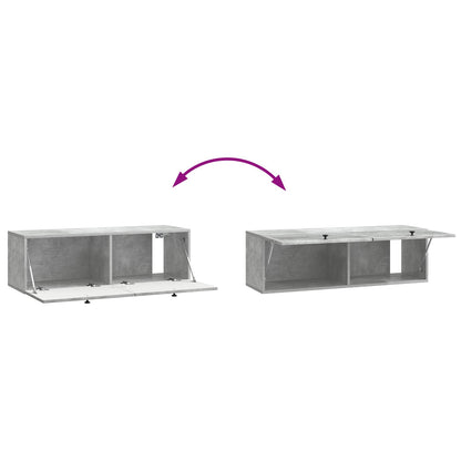 Mobile Porta TV da Muro Grigio Cemento 98 x 31 x 30 cm