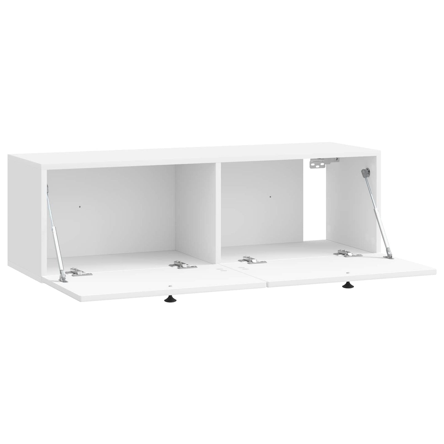 Mobile Porta TV da Muro Bianco Lucido 98 x 31 x 30 cm | homemem39
