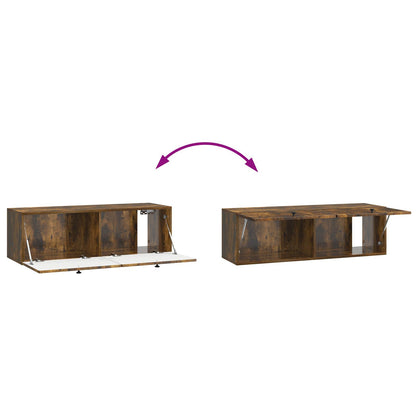 Mobile Porta TV da Muro Rovere Fumo 98 x 31 x 30 cm