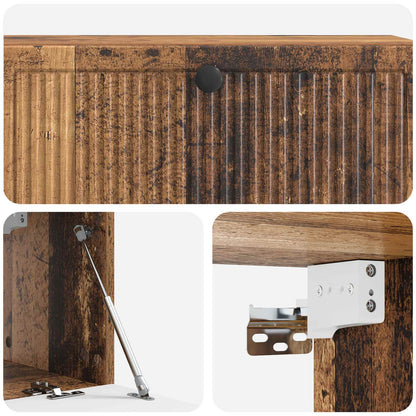Mobile Porta TV da Muro Legno antico 98 x 31 x 30 cm | homemem39