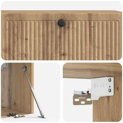 Mobile Porta TV da Muro Rovere Artigianale 98 x 31 x 30 cm