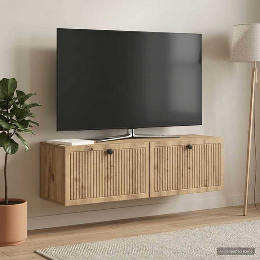 Mobile Porta TV da Muro Rovere Artigianale 98 x 31 x 30 cm