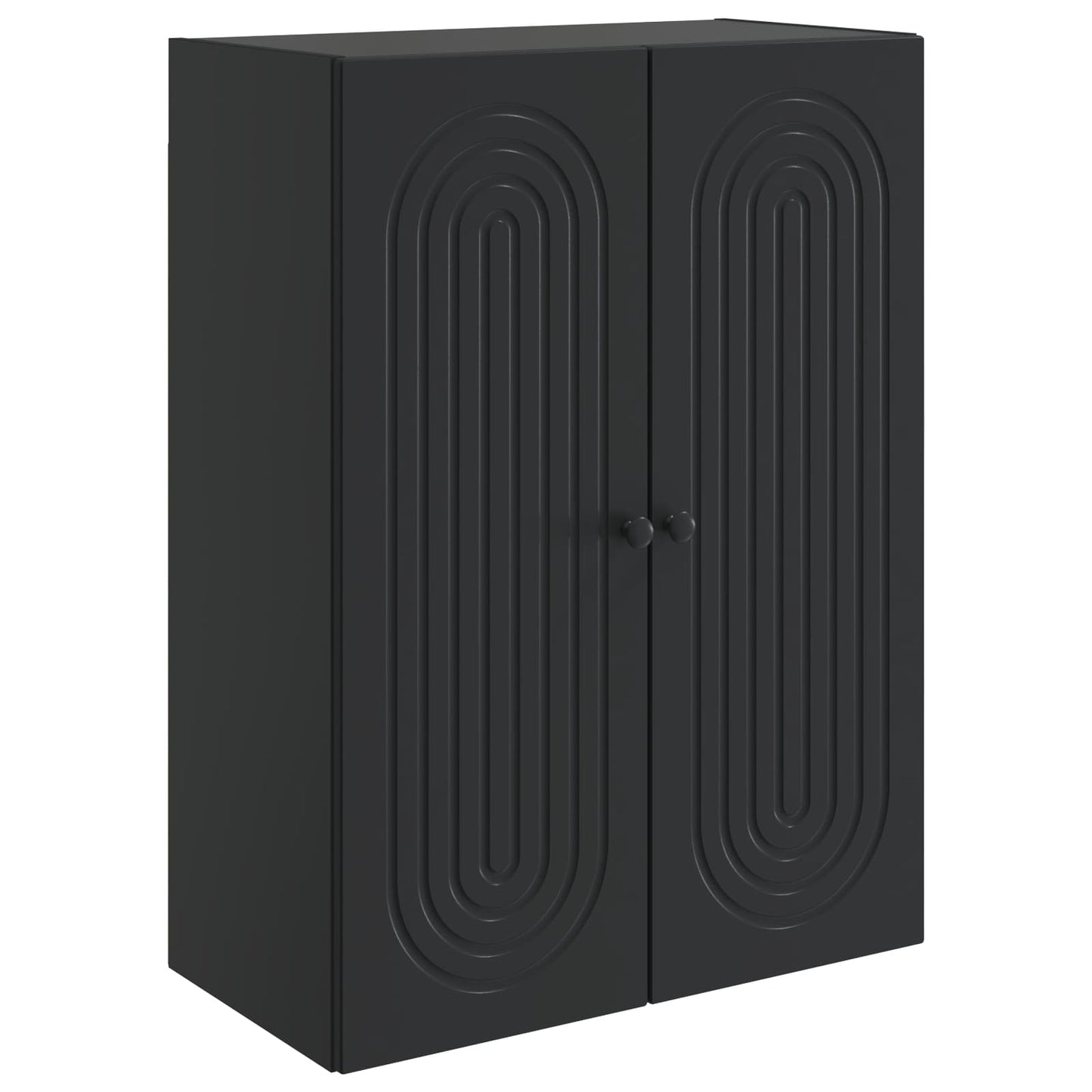 Mobiletto a muro Nero 66 x 34,5 x 90 cm Legno ingegnerizzato | homemem39