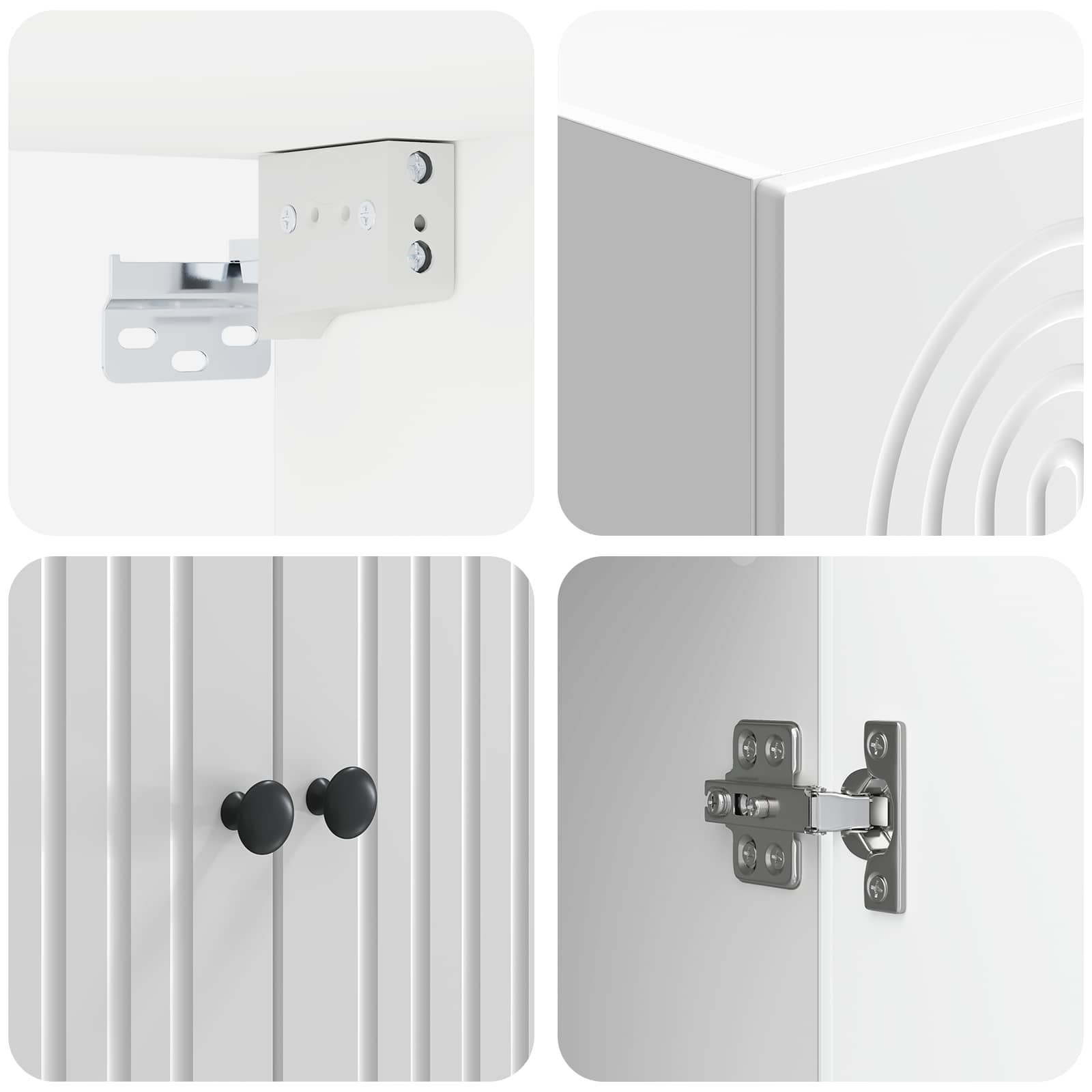 Mobiletto a muro Bianco Lucido 66 x 34,5 x 90 cm | homemem39