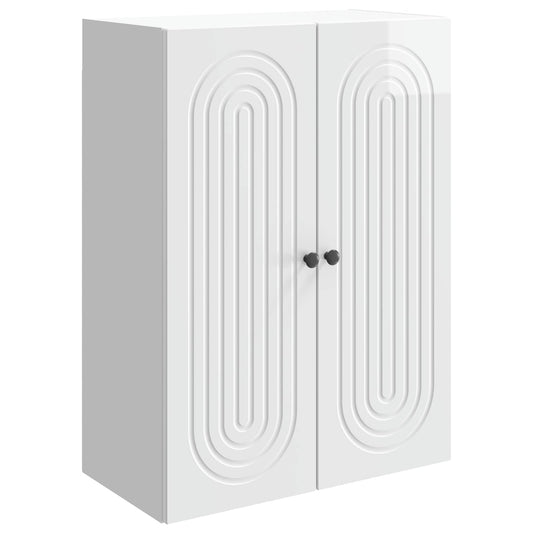 Mobiletto a muro Bianco Lucido 66 x 34,5 x 90 cm | homemem39