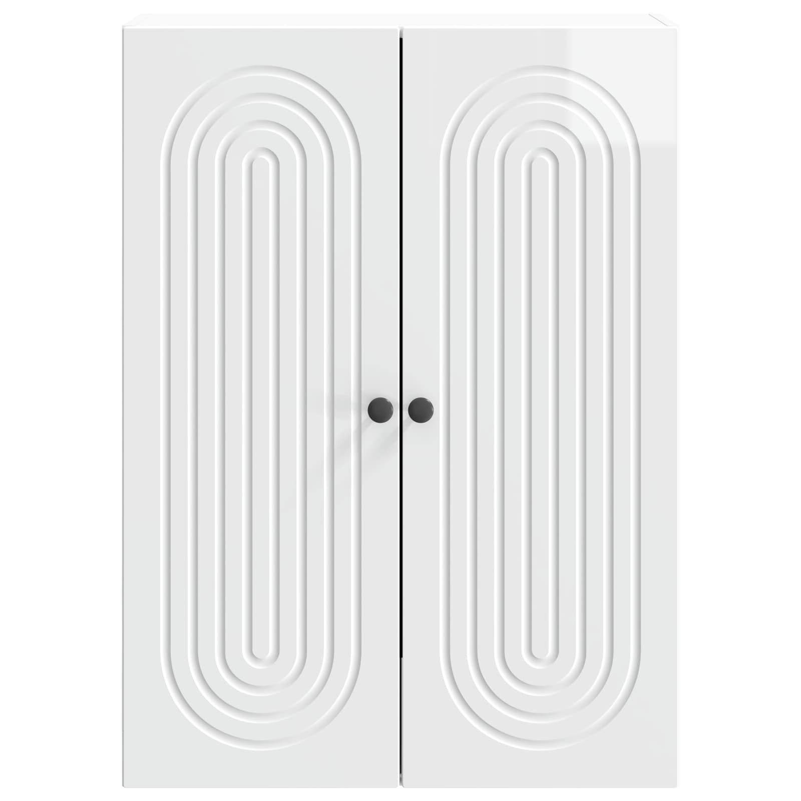Mobiletto a muro Bianco Lucido 66 x 34,5 x 90 cm | homemem39