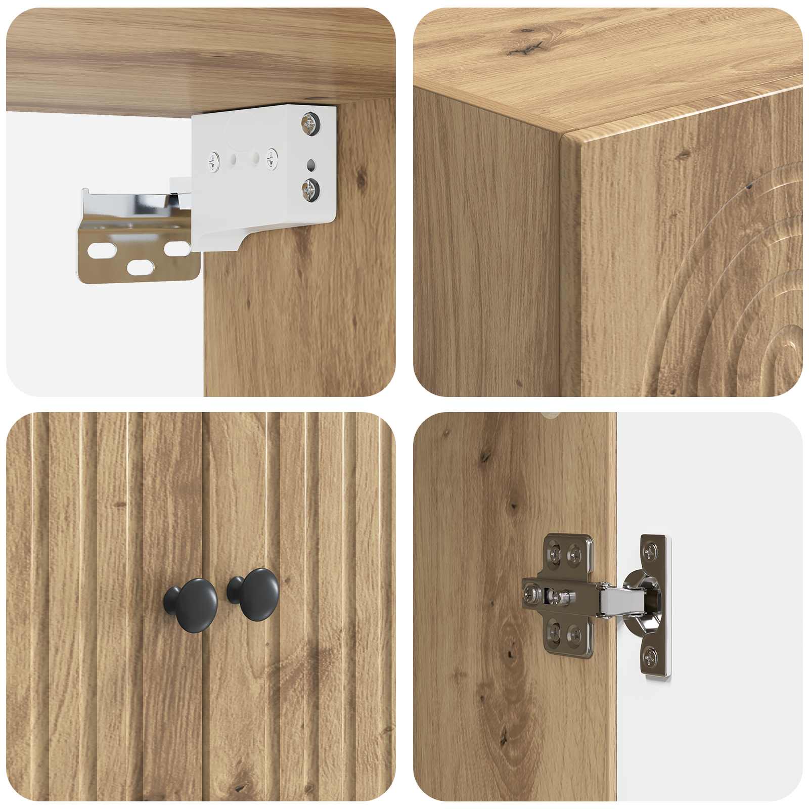 Mobiletto a muro Rovere Artigianale 66 x 34,5 x 90 cm | homemem39