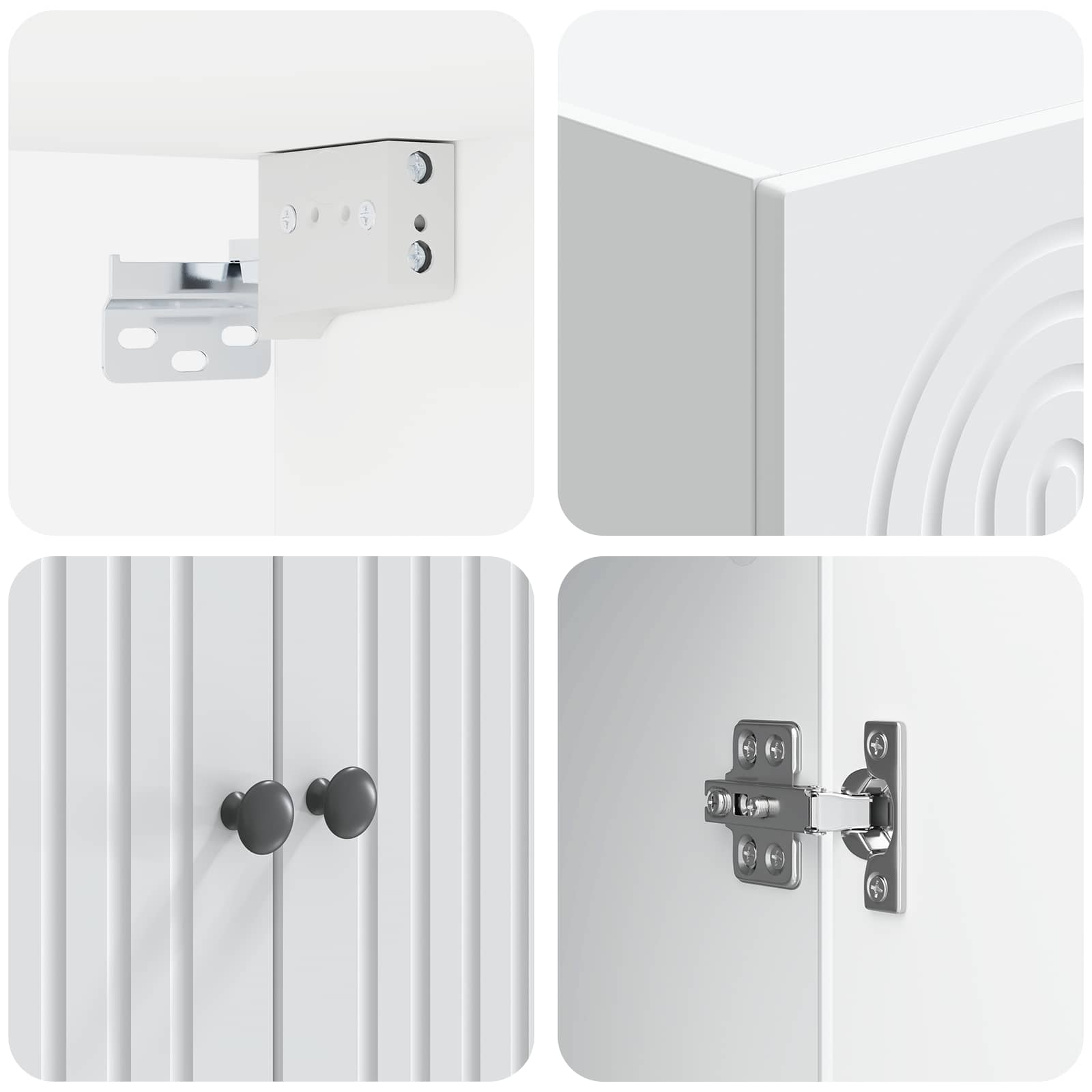 Mobiletto a muro Bianco 59 x 31 x 60 cm Legno ingegnerizzato | homemem39