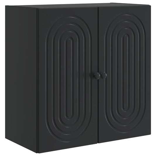 Mobiletto a muro Nero 59 x 31 x 60 cm Legno ingegnerizzato | homemem39