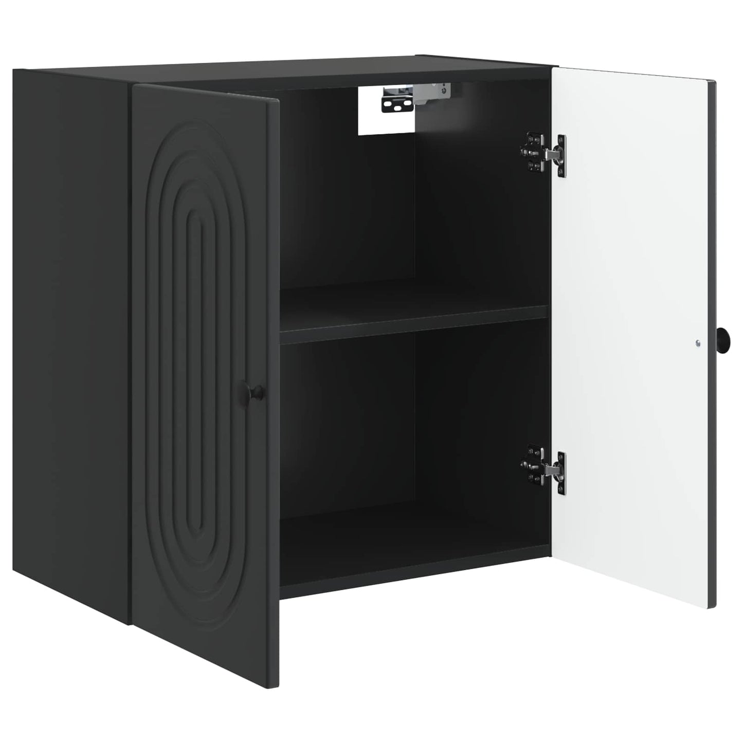 Mobiletto a muro Nero 59 x 31 x 60 cm Legno ingegnerizzato | homemem39