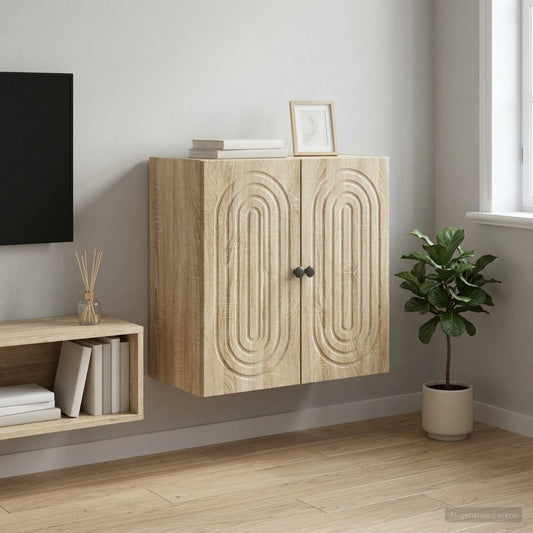Mobiletto a muro Rovere Sonoma 59 x 31 x 60 cm | homemem39