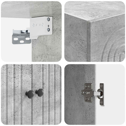 Mobiletto a muro Grigio Cemento 59 x 31 x 60 cm | homemem39