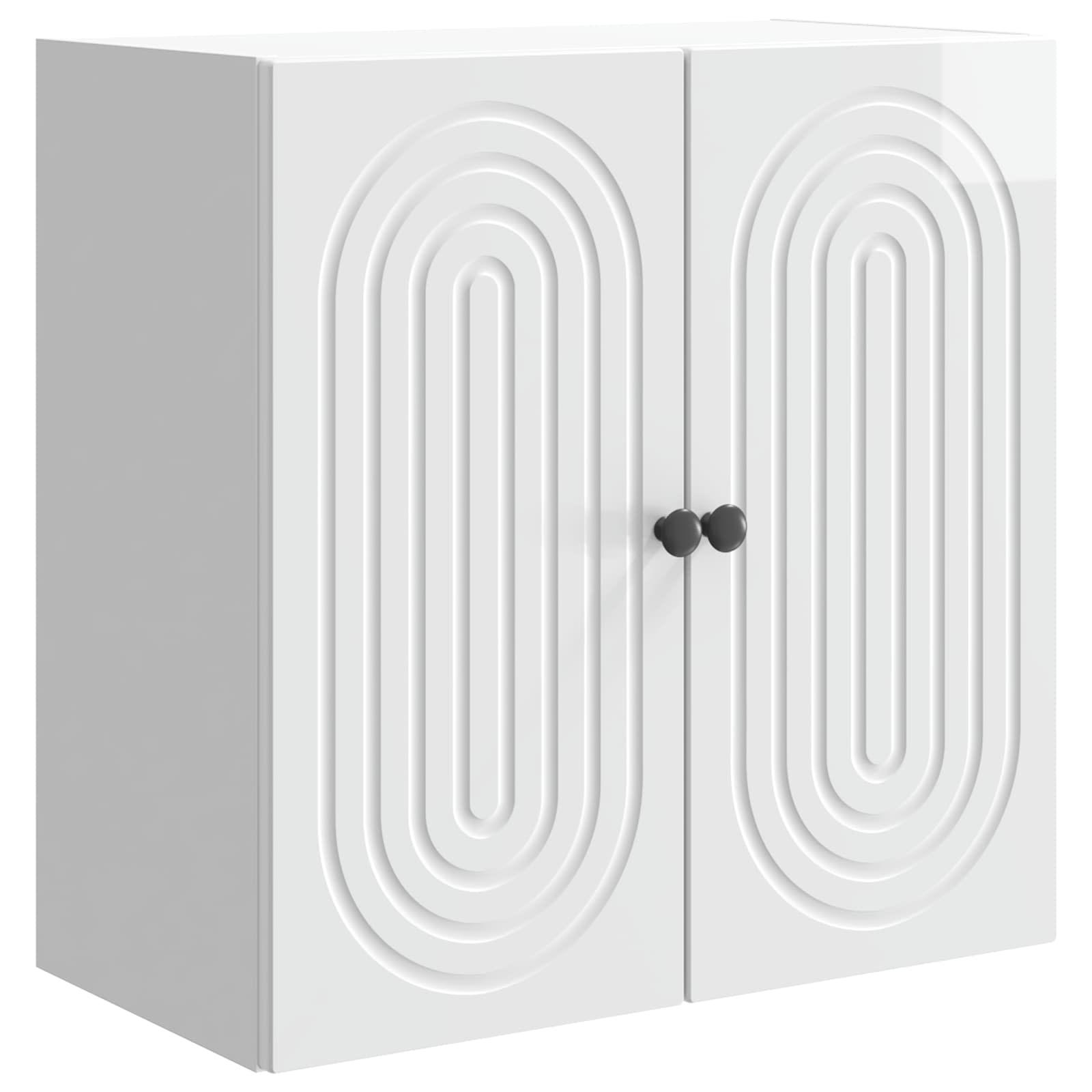 Mobiletto a muro Bianco Lucido 59 x 31 x 60 cm | homemem39
