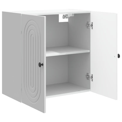 Mobiletto a muro Bianco Lucido 59 x 31 x 60 cm | homemem39
