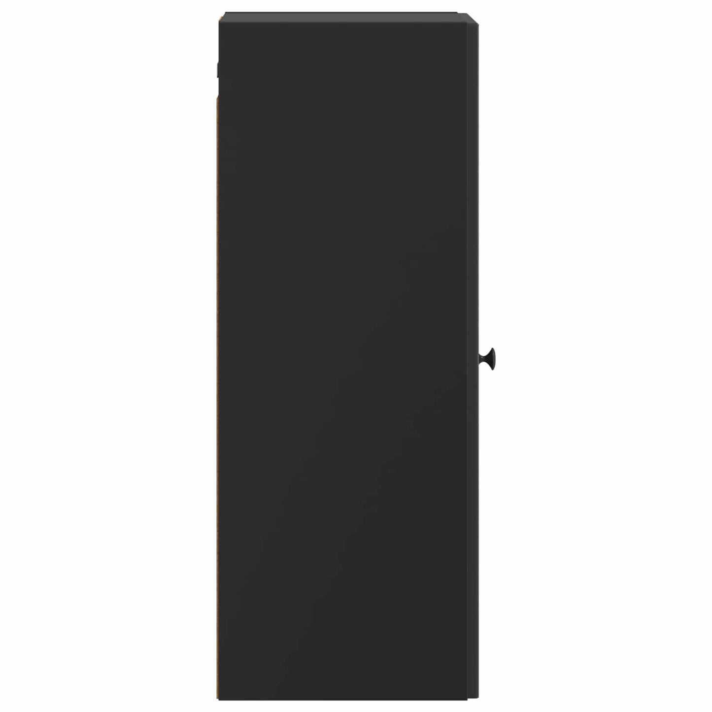 Mobiletto a muro Nero 33 x 34,5 x 90 cm Legno ingegnerizzato | homemem39