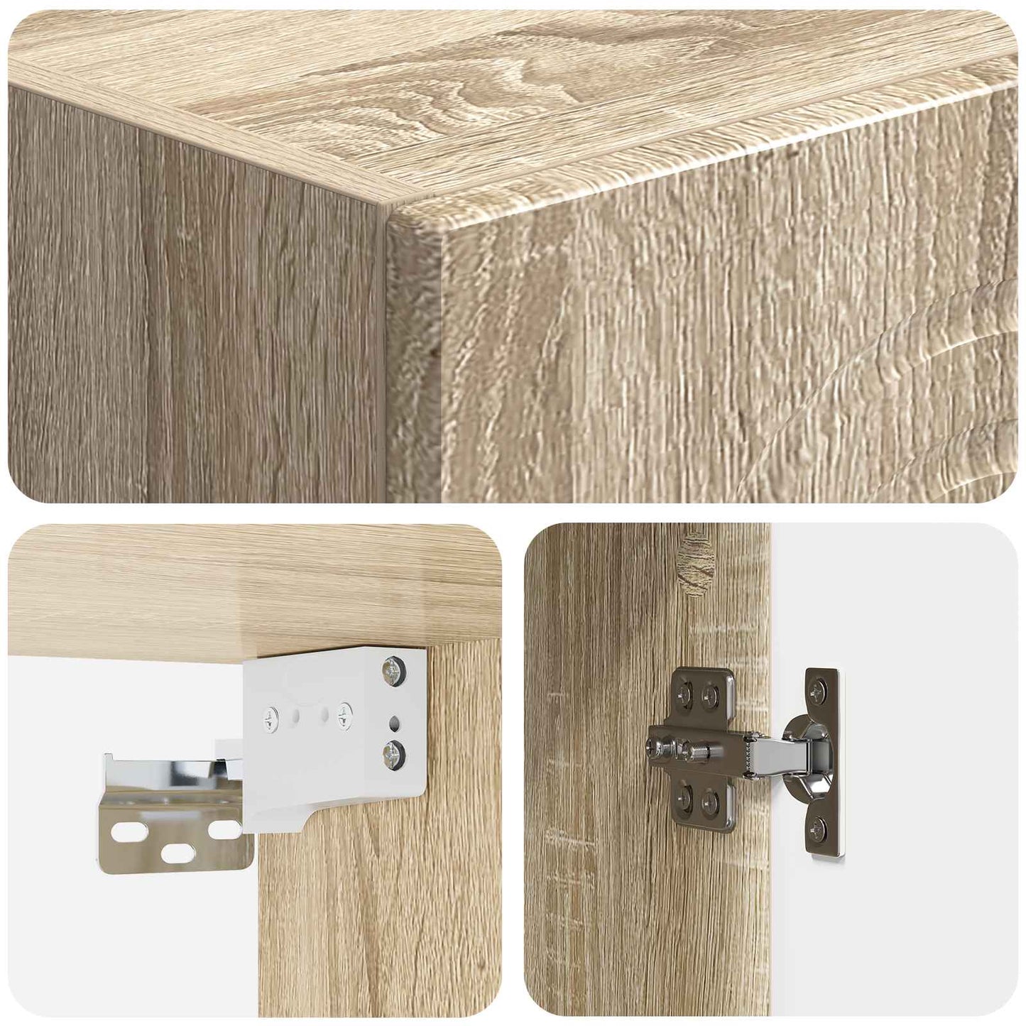 Mobiletto a muro Rovere Sonoma 33 x 34,5 x 90 cm | homemem39