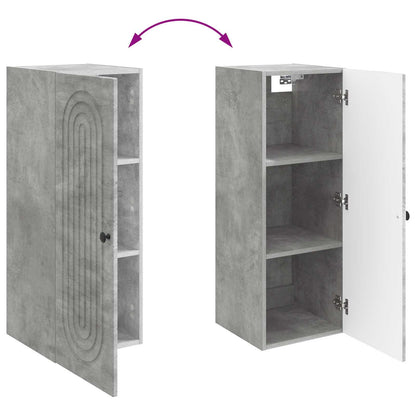 Mobiletto a muro Grigio Cemento 33 x 34,5 x 90 cm | homemem39