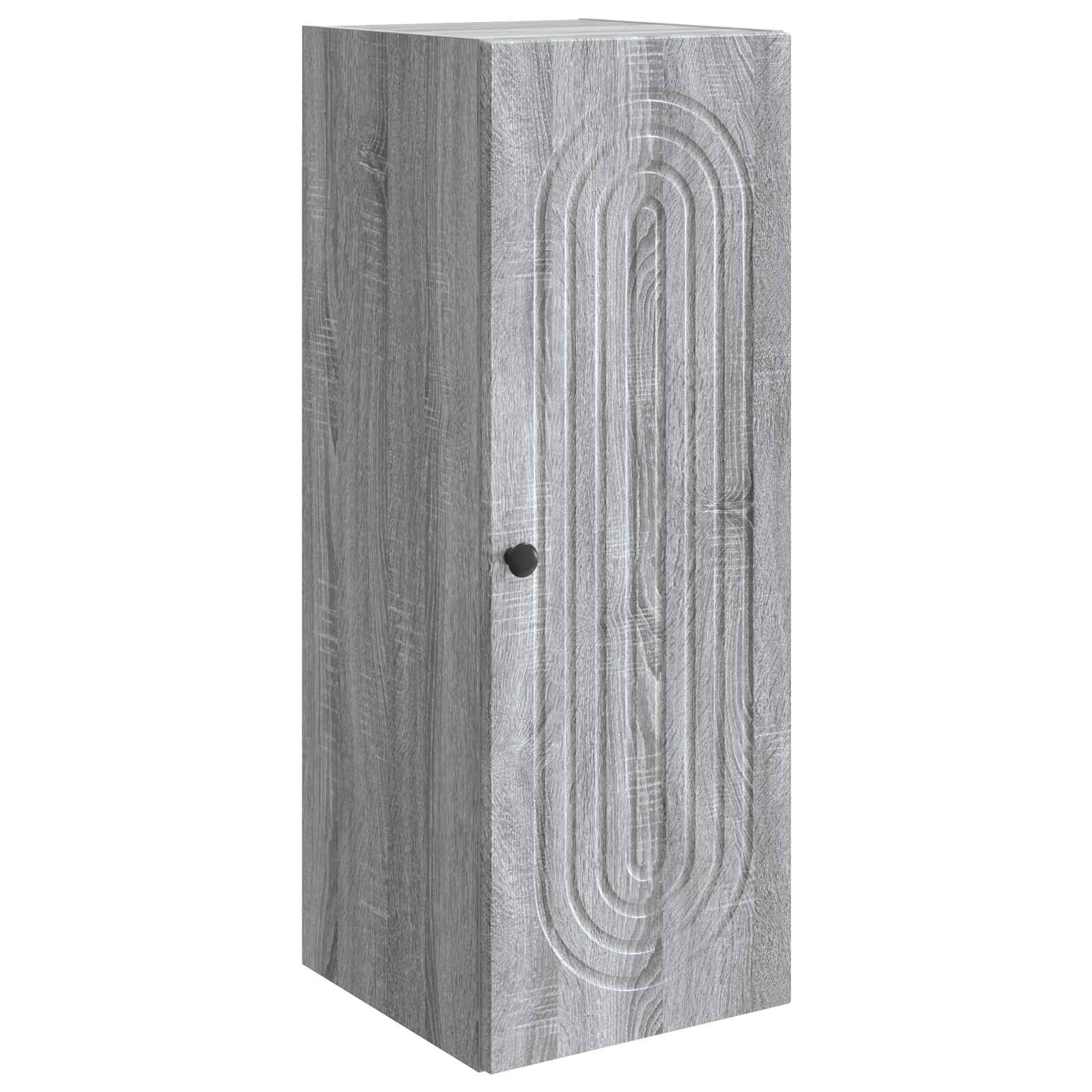 Mobiletto a muro Sonoma grigio 33 x 34,5 x 90 cm | homemem39