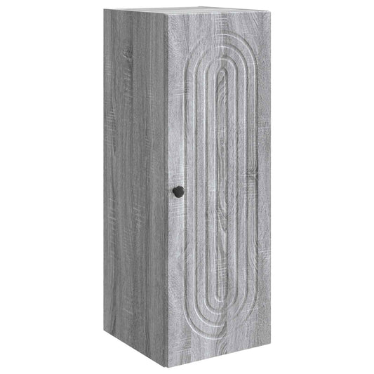 Mobiletto a muro Sonoma grigio 33 x 34,5 x 90 cm | homemem39