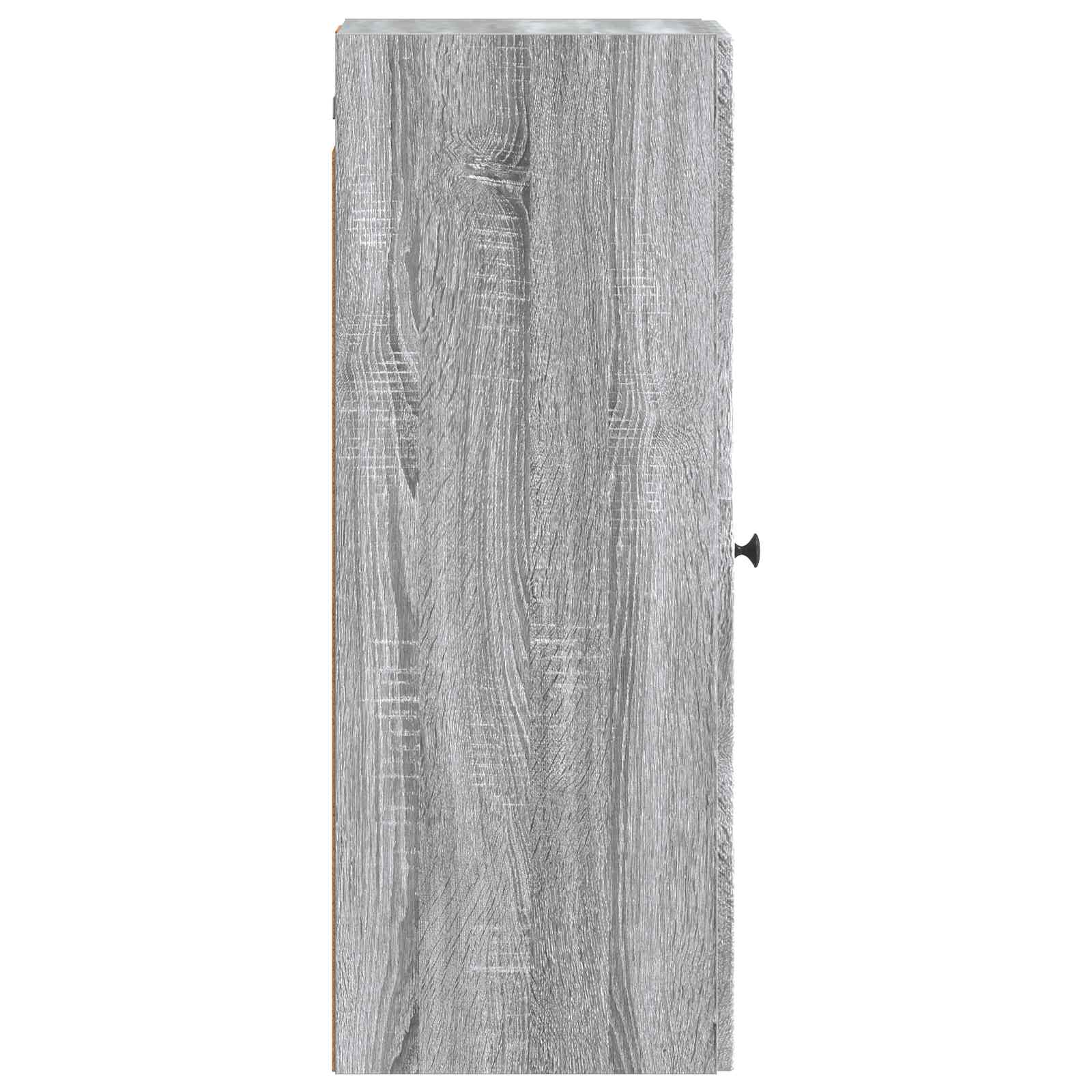 Mobiletto a muro Sonoma grigio 33 x 34,5 x 90 cm | homemem39