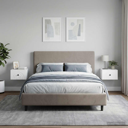 Mobiletto da notte a muro 2 pcs Bianco 33 x 34,5 x 20 cm