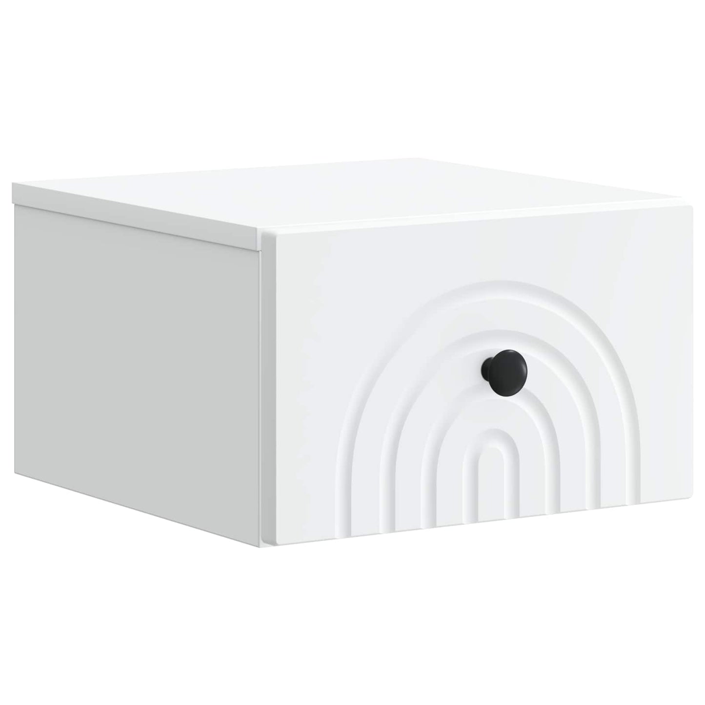 Mobiletto da notte a muro 2 pcs Bianco 33 x 34,5 x 20 cm
