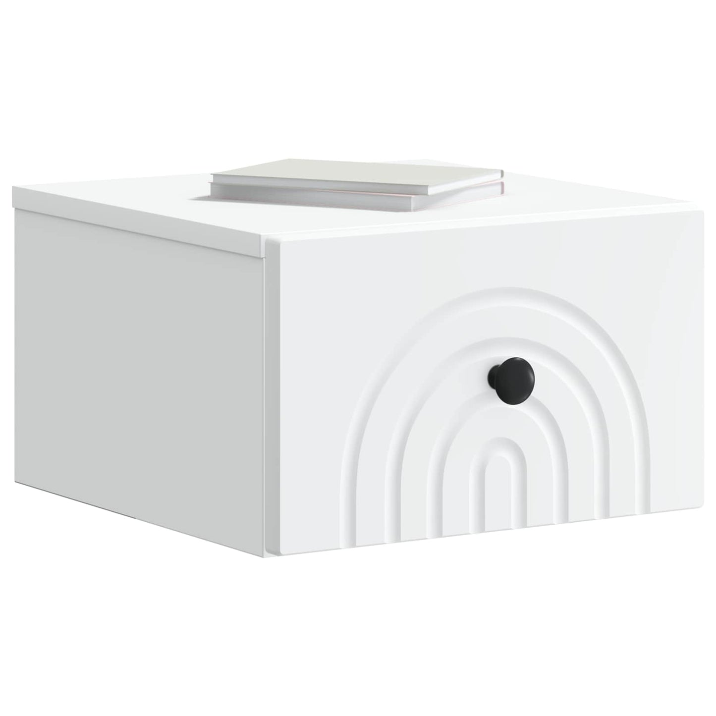 Mobiletto da notte a muro 2 pcs Bianco 33 x 34,5 x 20 cm